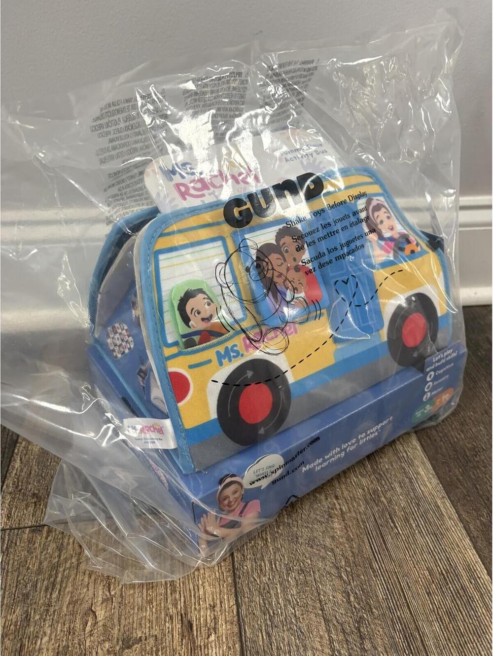 New Baby Development Activity Play Mat Mirror Sensory Features Ms Rachel Bus Toy
